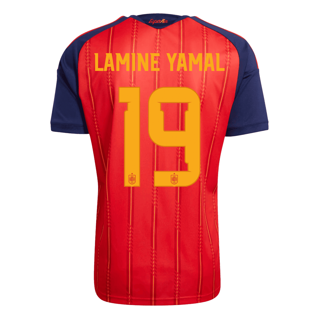LAMINE YAMAL #19 Spain Home Soccer Jersey World Cup 2026