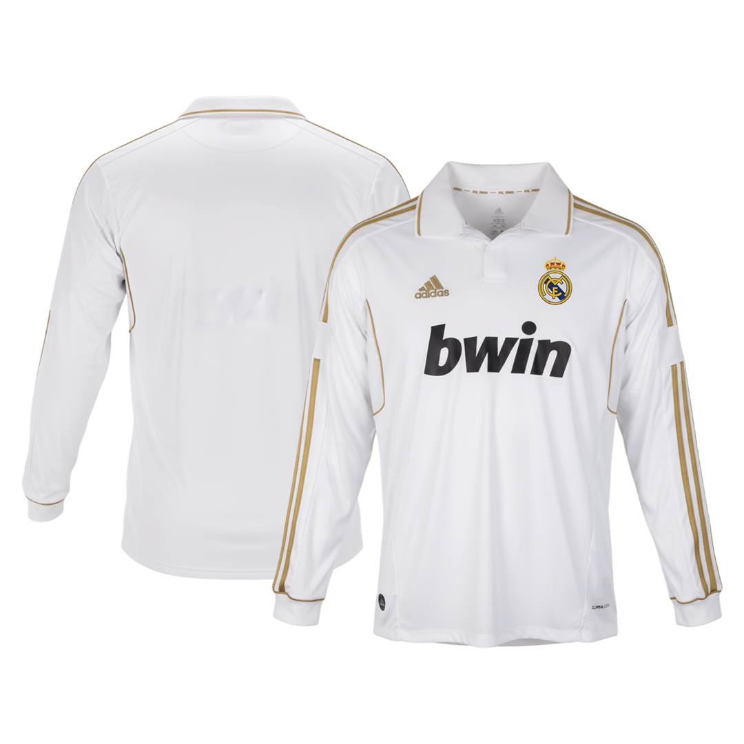 Retro Soccer Jersey Real Madrid Home Long Sleeve 2011/12