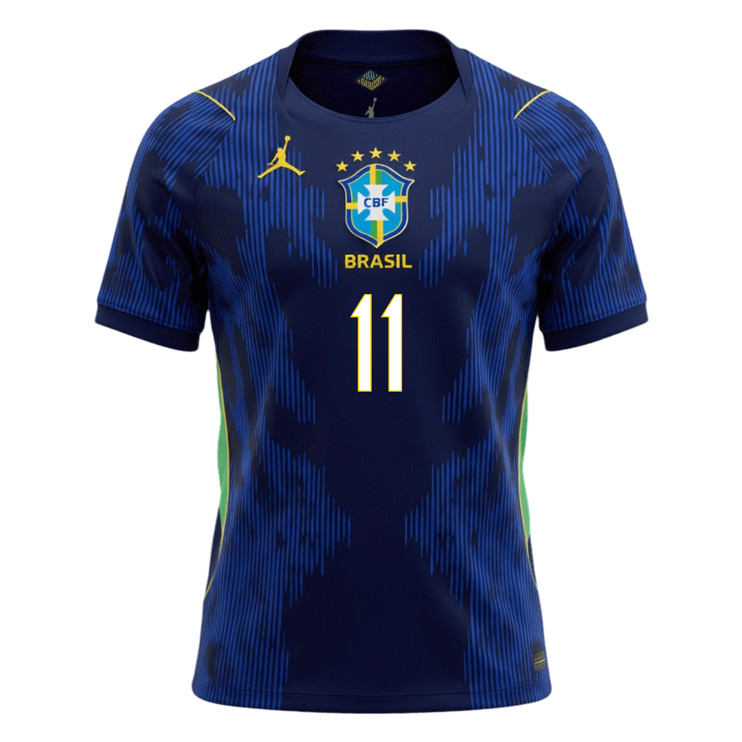 RAPHINHA #11 Brazil Away Soccer Jersey World Cup 2026
