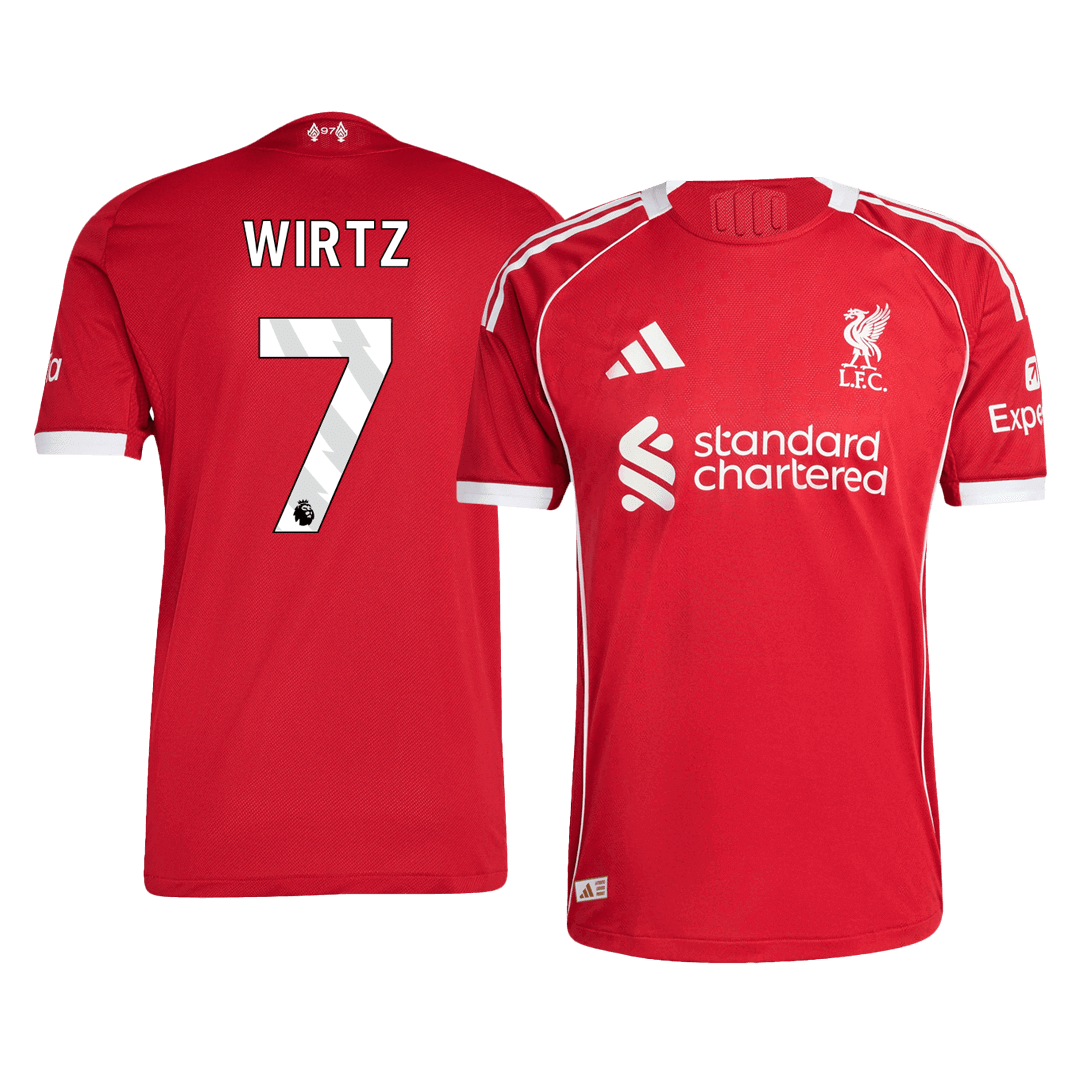 WIRTZ #7 Liverpool Home Authentic Fußballtrikot 2025/26
