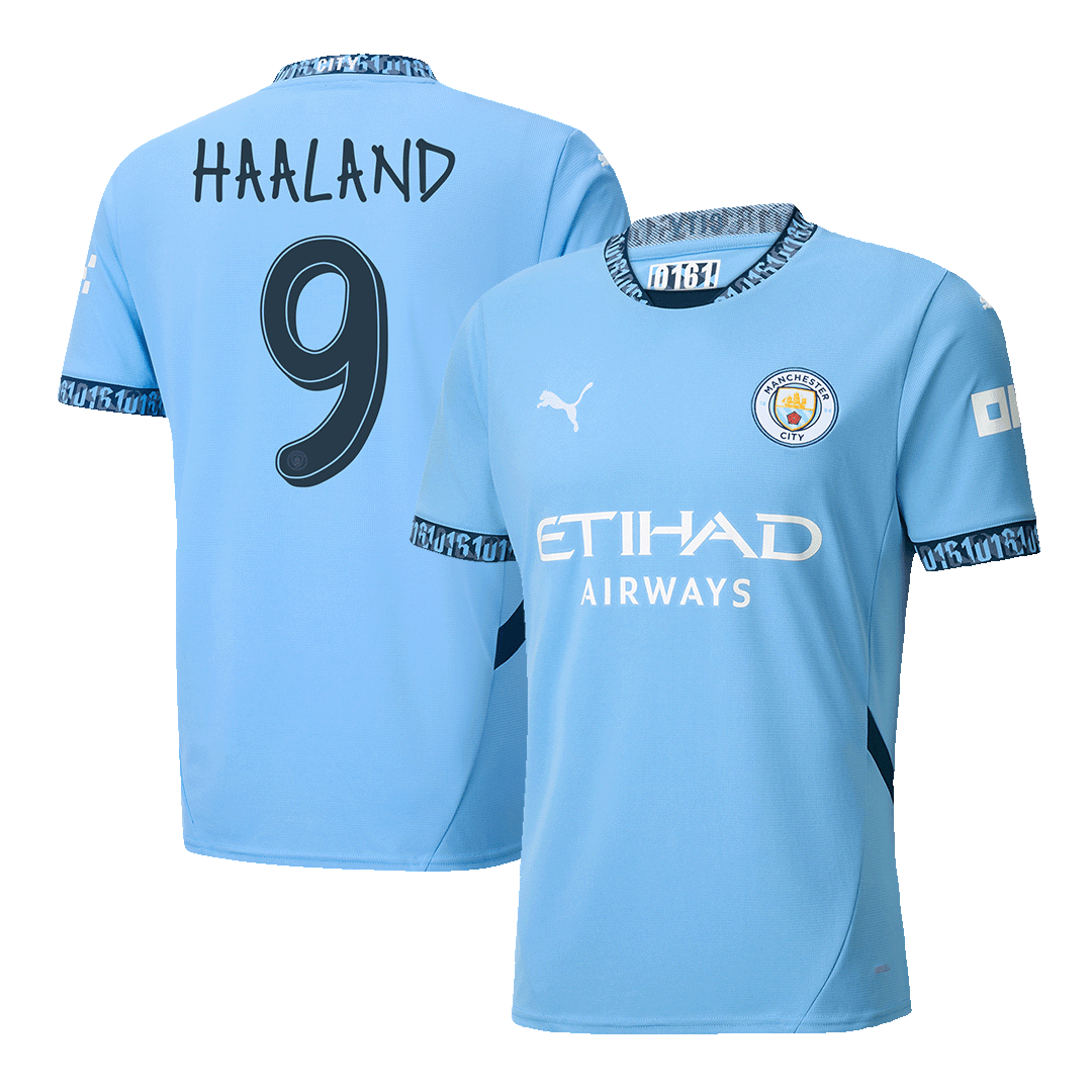 HAALAND #9 Manchester City Home soccer jersey 2024/25 - UCL