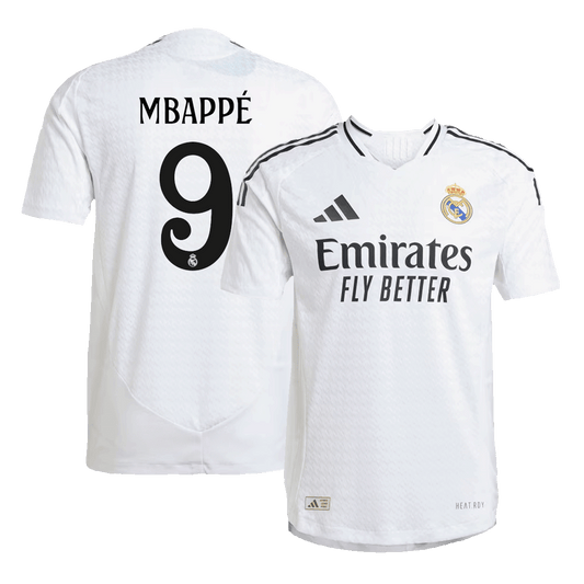 Authentic MBAPPE #9 Soccer Jersey Real Madrid Home Shirt 2024/25