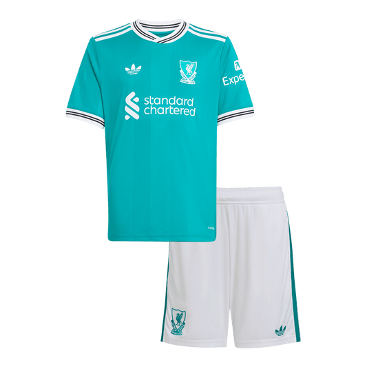 Liverpool Third Away Kids Soccer Jerseys Kit 2025/26