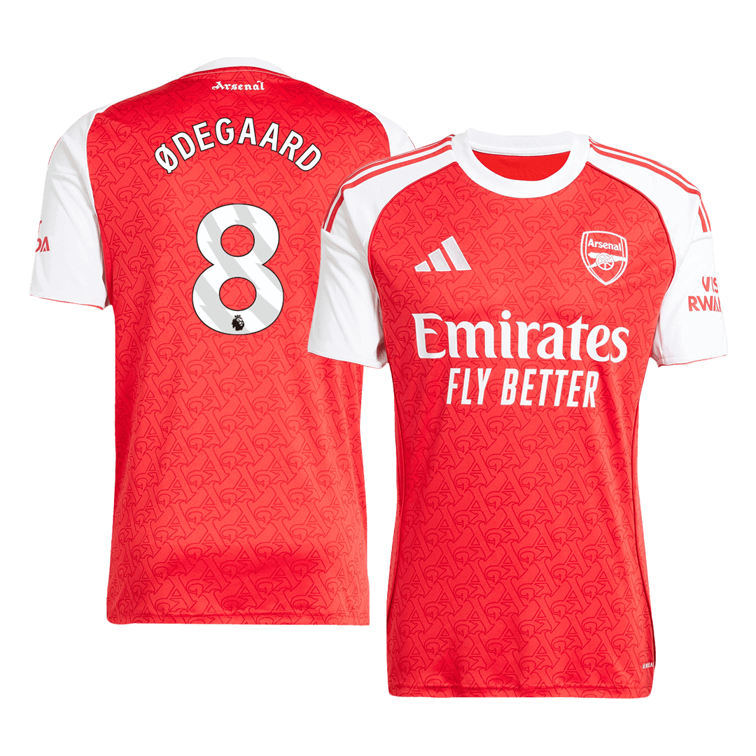 Arsenal ØDEGAARD #8 Home Soccer Jersey 2025/26