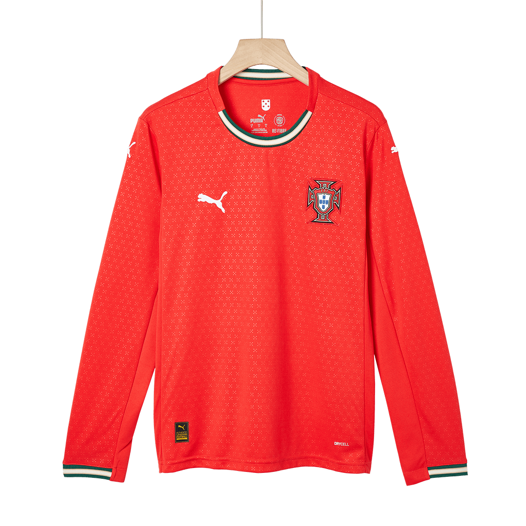RONALDO #7 Portugal Home Long Sleeve Soccer Jersey 2025
