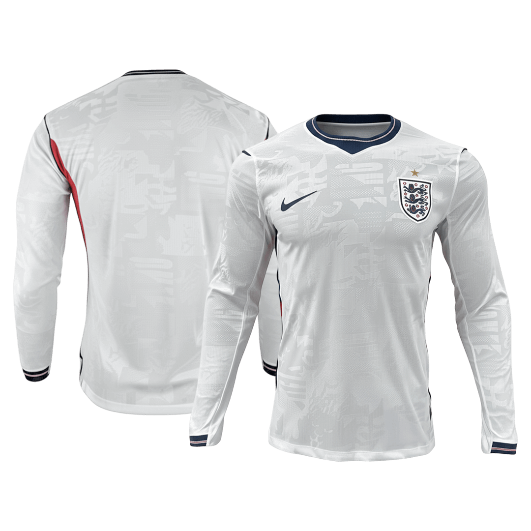 England Home Long Sleeve Player Version Jersey World Cup 2026