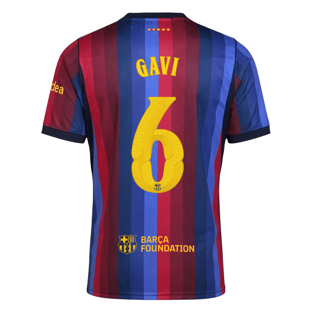 GAVI #6 Barcelona Home Soccer Jersey 2026/27 -UCL
