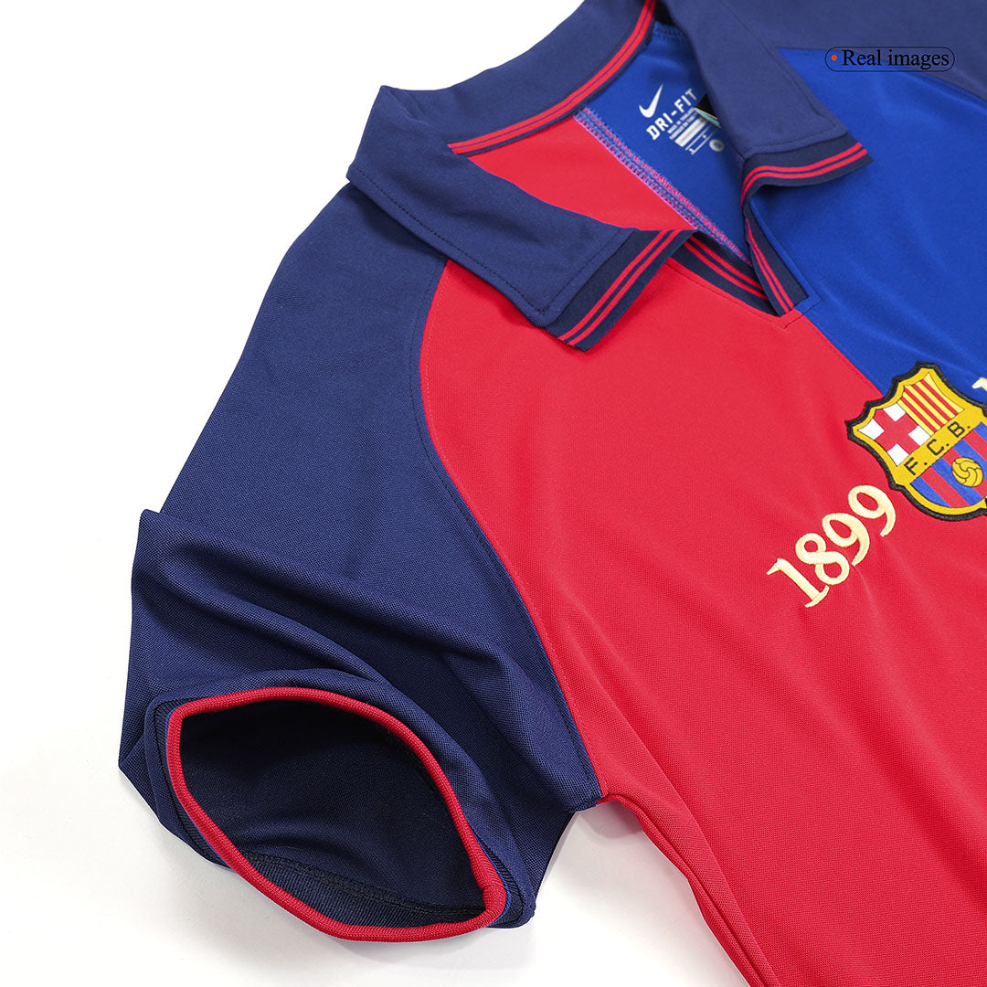 Camiseta retro KLUIVERT #9 Barcelona Retro Jersey Camiseta de fútbol local 1999/00 100º aniversario