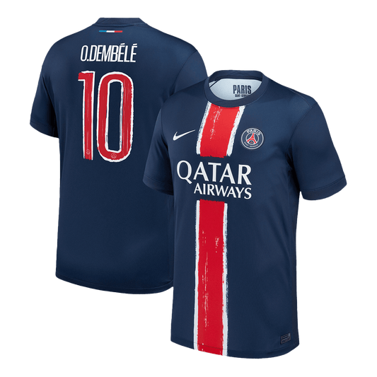 PSG O.DEMBÉLÉ #10 PSG Soccer Jersey Home Custom Shirt 2024/25 - UCL