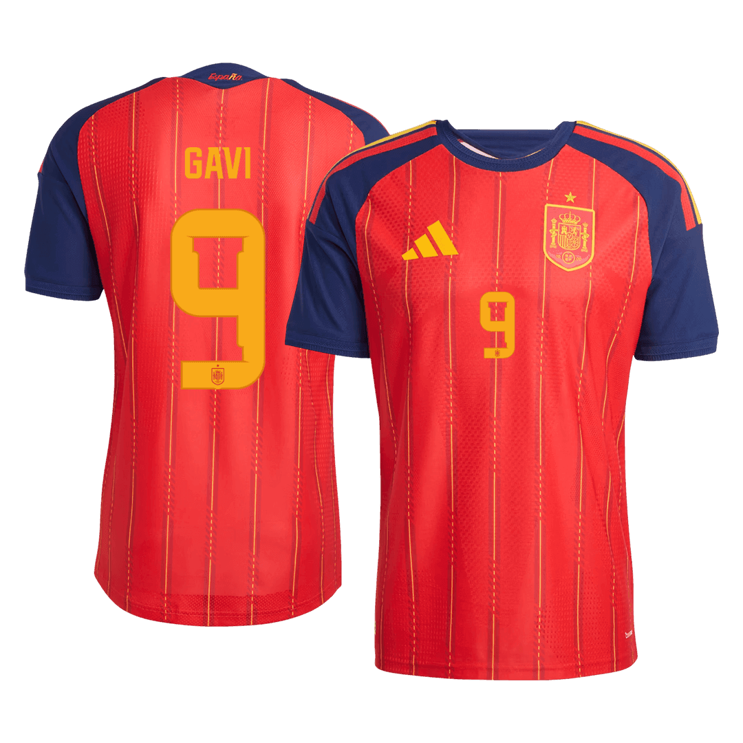 GAVI #9 Spain Home Player Version Jersey World Cup 2026