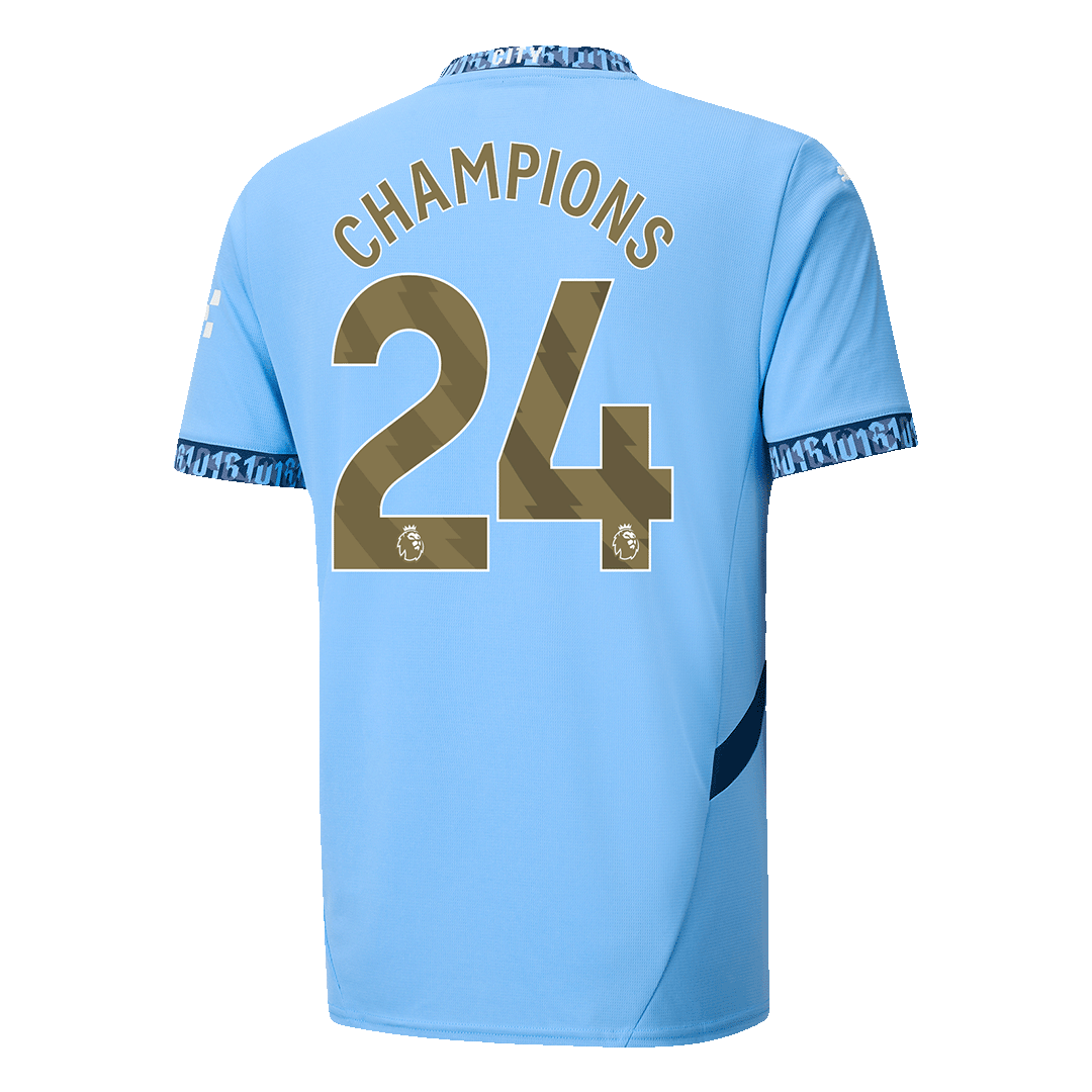 CHAMPIONS #24 Manchester City Home soccer jersey 2024/25