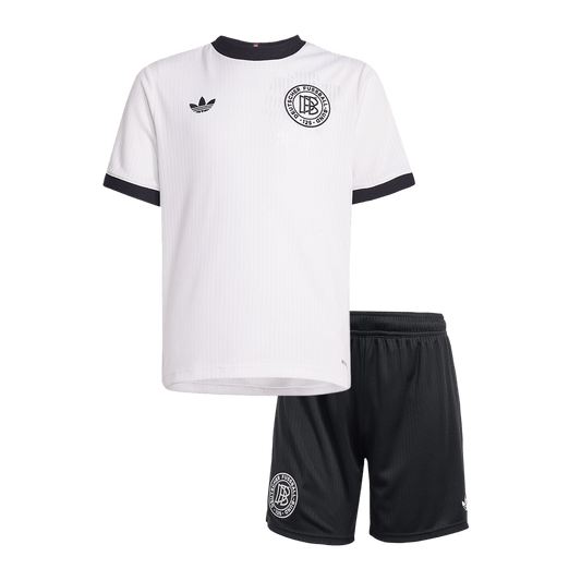 Kid's Germany 125th Anniversary Soccer Jersey Kit(Jersey+Shorts) 2025 White
