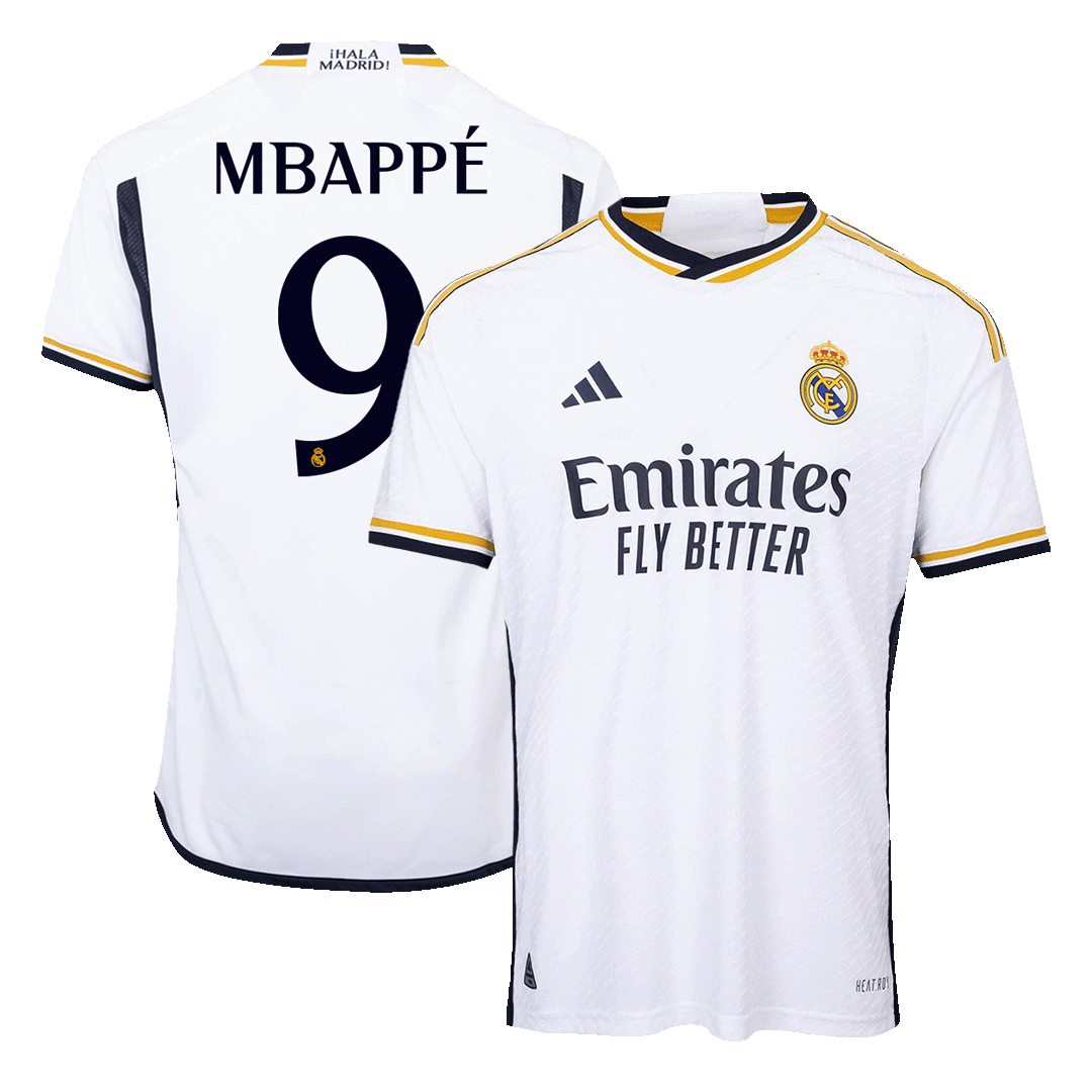 Authentic MBAPPE #9 Soccer Jersey Real Madrid Home Shirt 2023/24