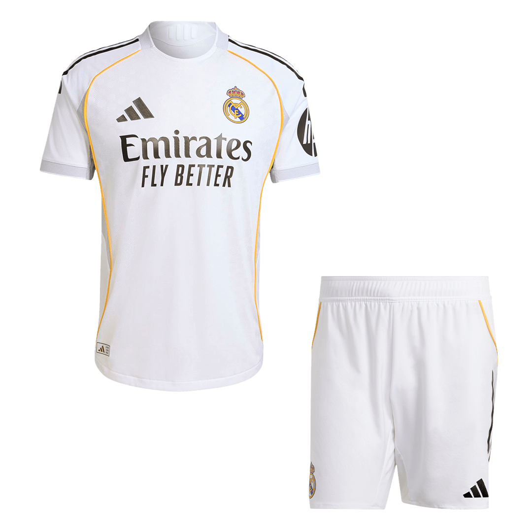 Real Madrid Home Authentic Jerseys Kit 2025/26 White