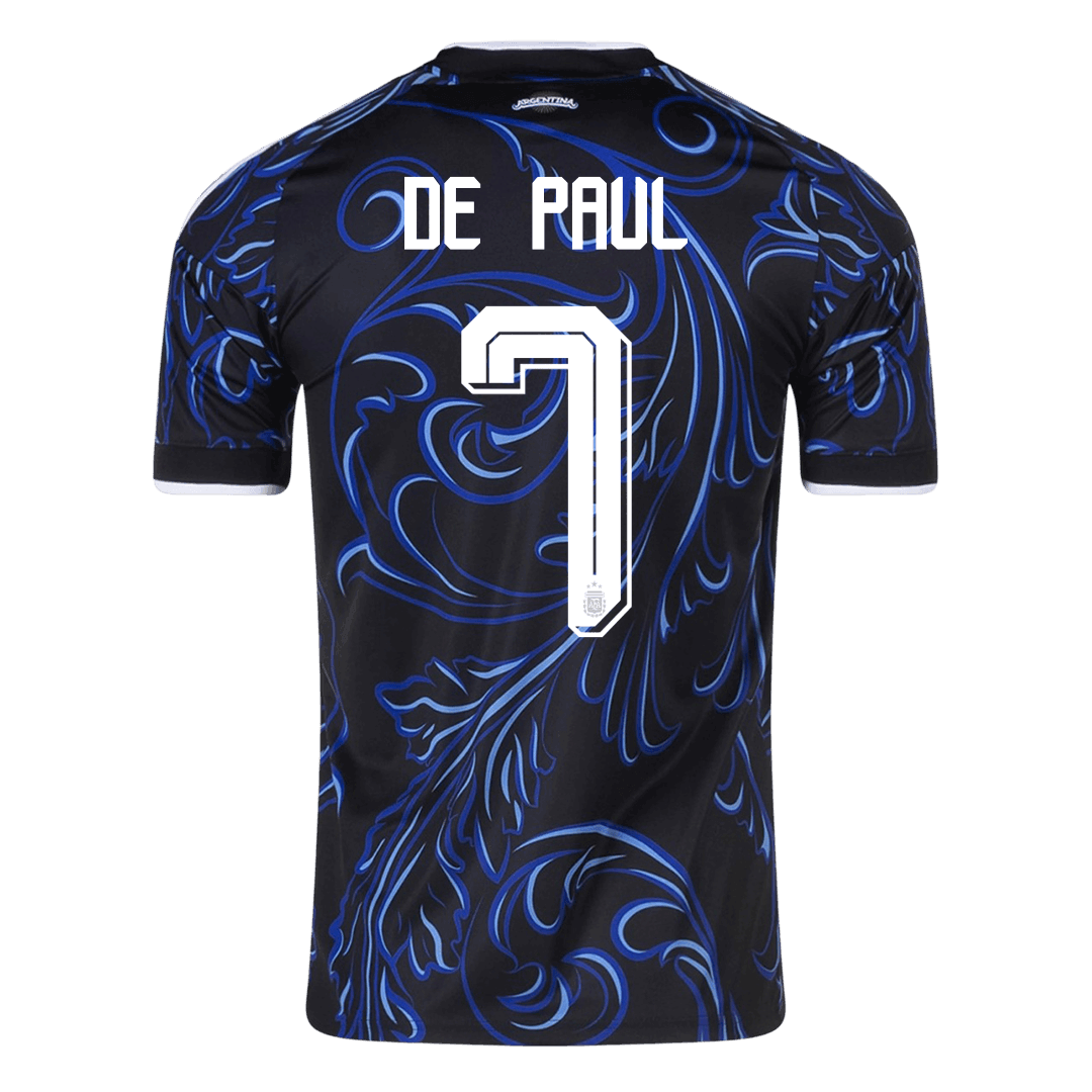 DE PAUL #7 Argentina Away Soccer Jersey World Cup 2026
