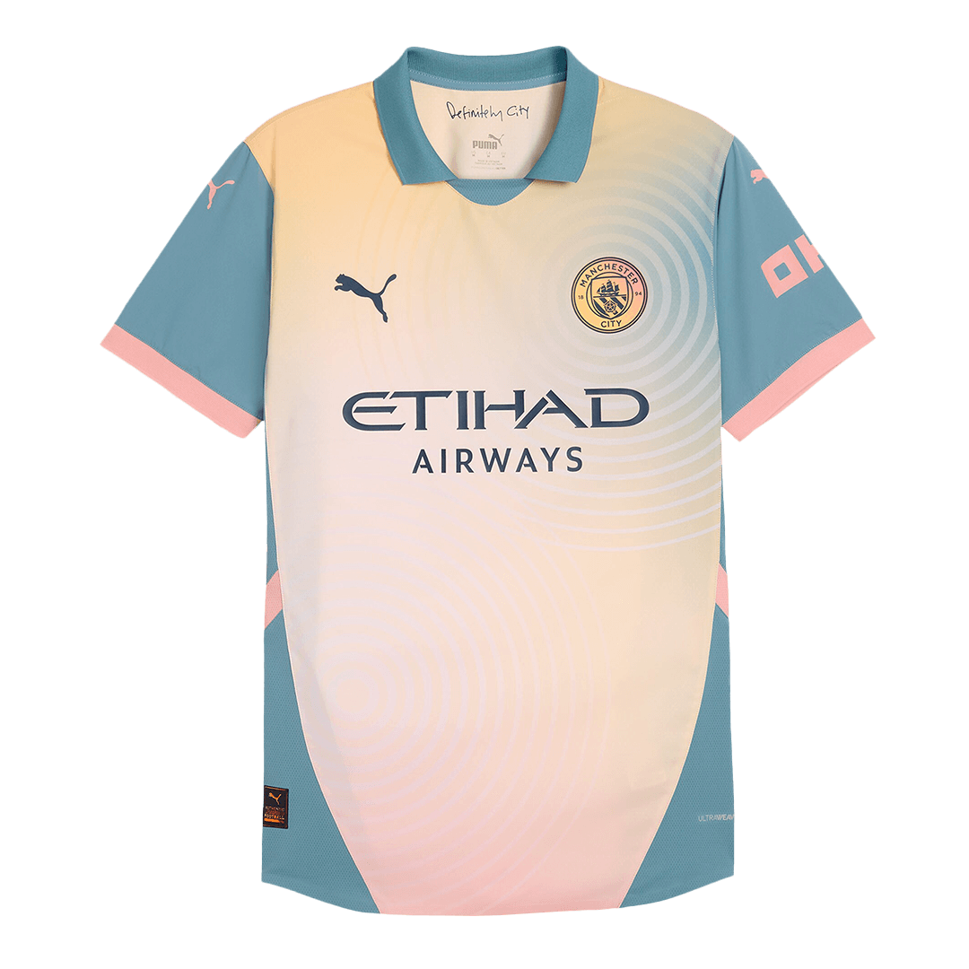 Authentic Manchester City Fourth Away Soccer Jersey 2024/25- Definitely City (UCL)