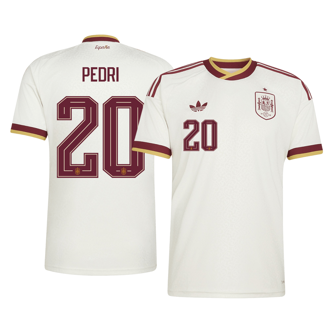 PEDRI #20 Spain Away Soccer Jersey World Cup 2026