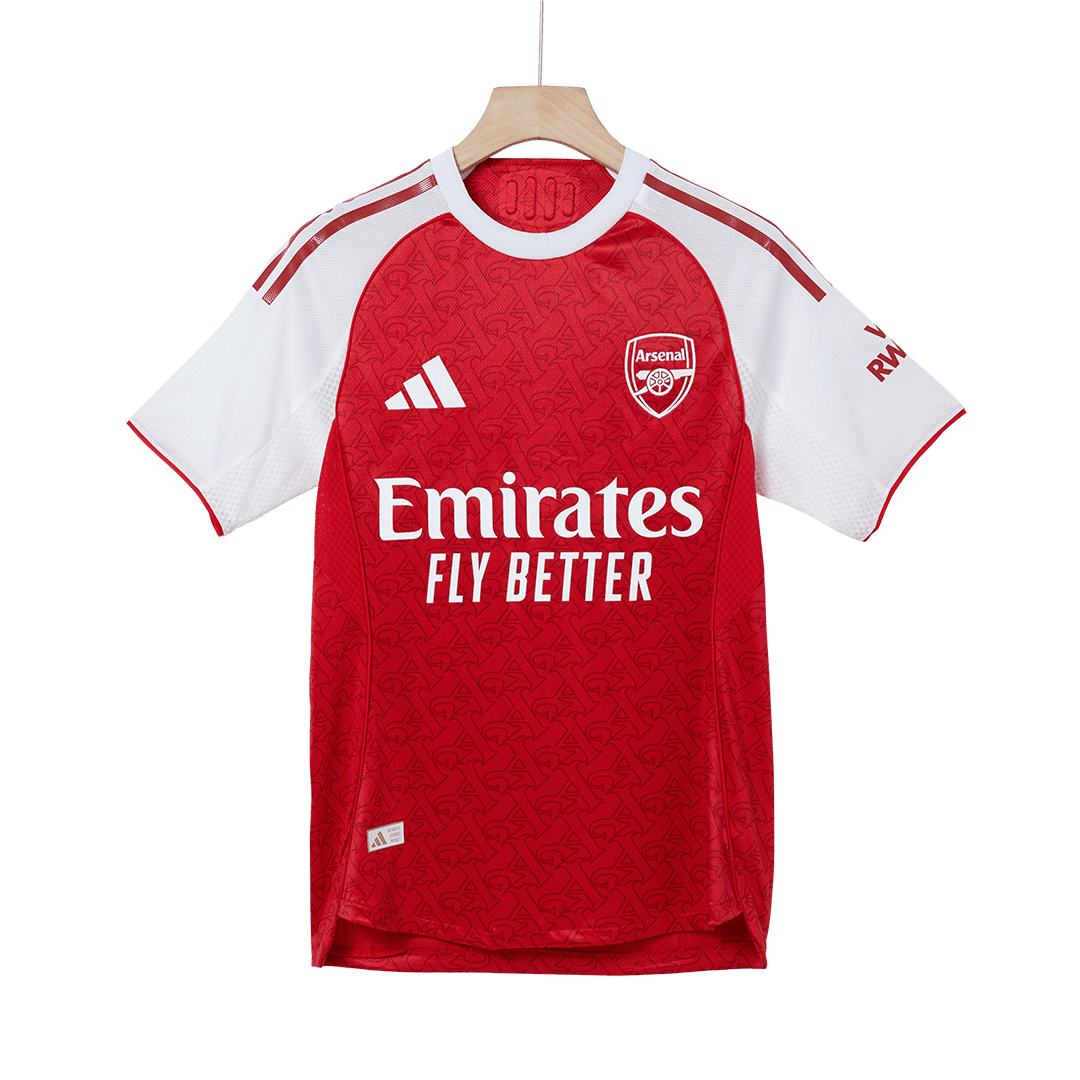 SALIBA #2 Arsenal Home Authentic Soccer Jersey 2025/26