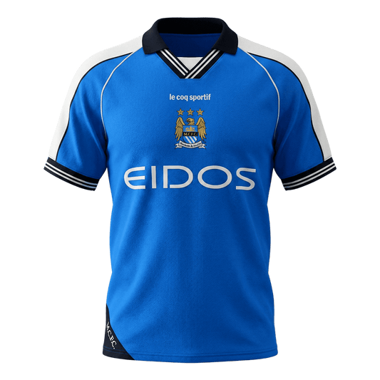 Retro Soccer Jersey Manchester City Home 1999/01