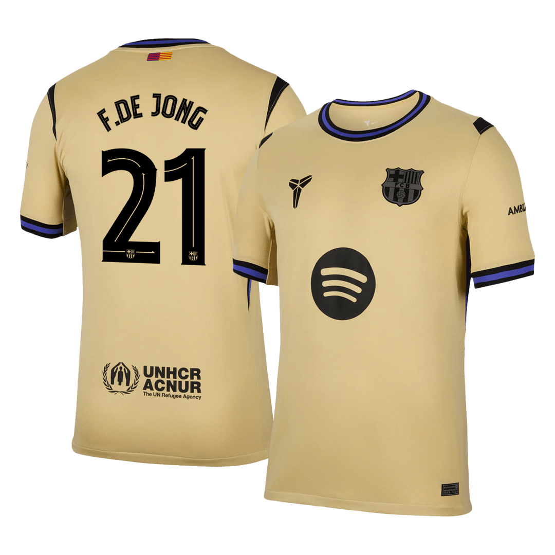 F.DE JONG #21 Barcelona Away Soccer Jersey 2025/26 -UCL