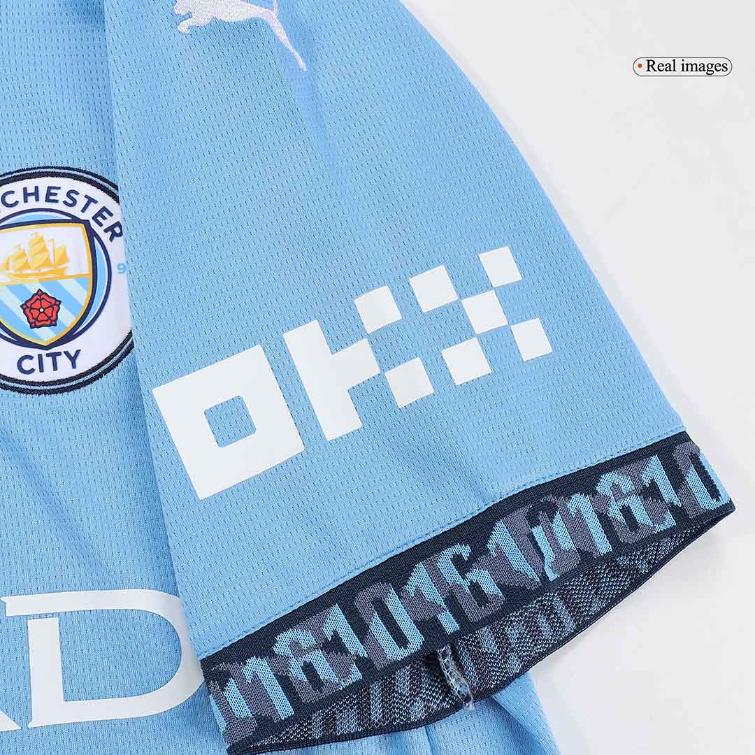 DE BRUYNE #17 Manchester City Home soccer jersey 2024/25 - UCL