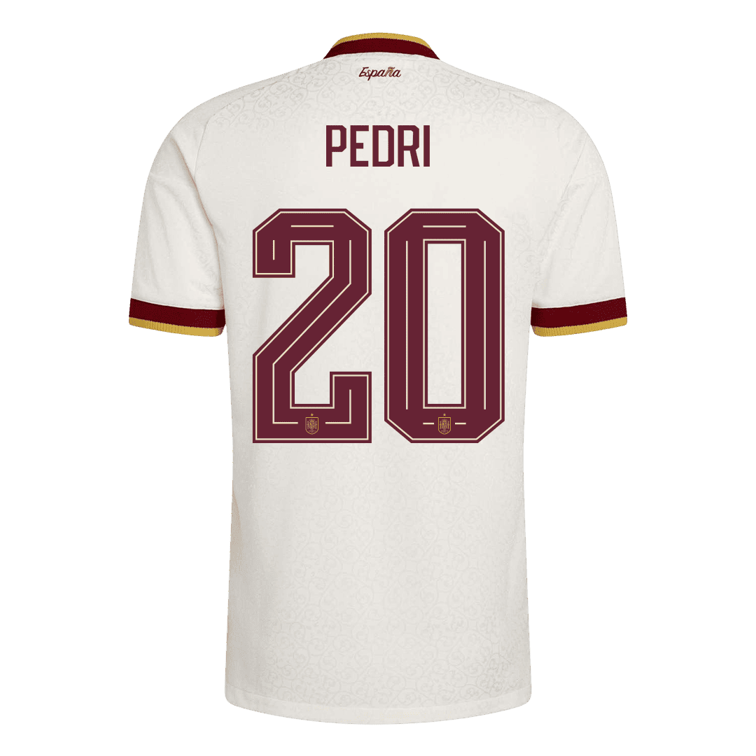 PEDRI #20 Spain Away Player Version Jersey World Cup 2026 - Champion