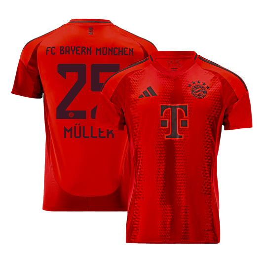 M¨¹LLER #25 Bayern München Heim-Fußballtrikot 2024/25