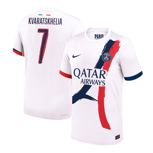 PSG Authentic KVARATSKHELIA #7 Soccer Jersey PSG Away Shirt 2024/25 - UCL