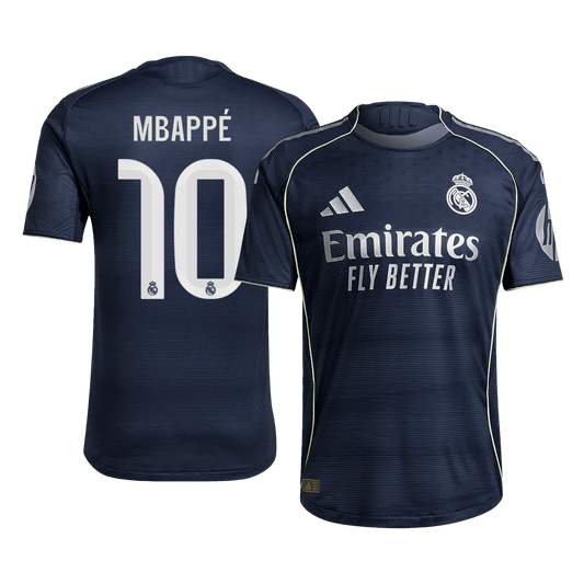 Authentic MBAPPÉ #10 Soccer Jersey Real Madrid Away Shirt 2025/26