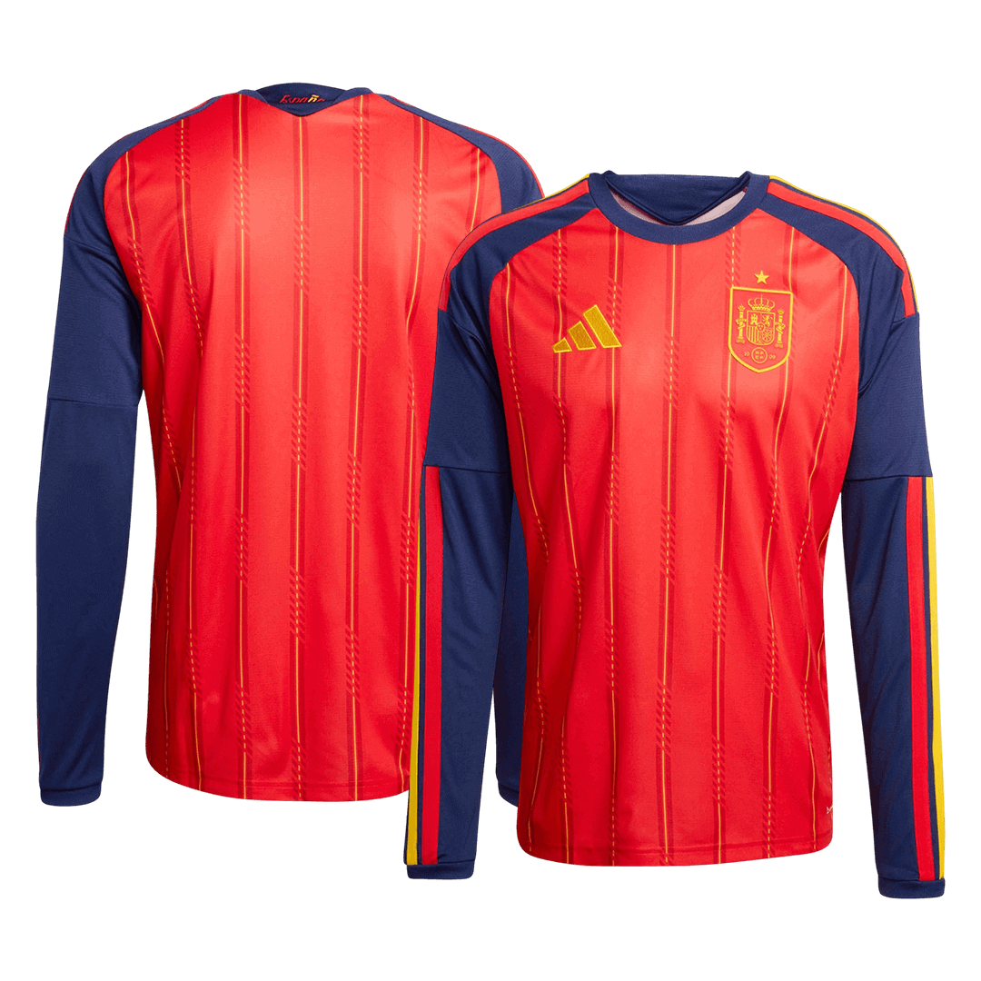 Spain Home Long Sleeve Jersey World Cup 2026