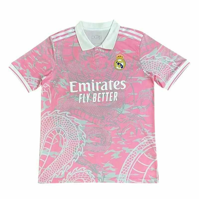 Replika Real Madrid x Chinese Dragon Fußballtrikot 23/24 Pink