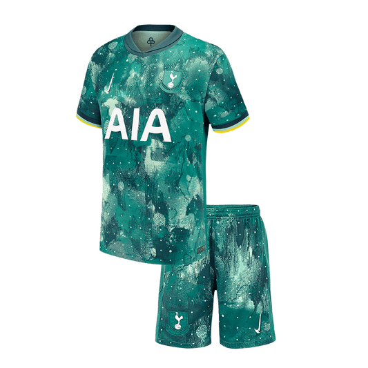 Kid's Tottenham Hotspur Third Away Soccer Jersey Kit(Shirt+Shorts) 2024/25