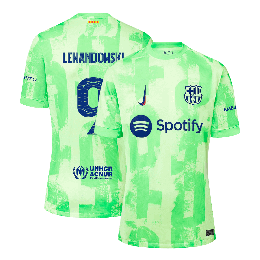 LEWANDOWSKI Barcelona Jersey Custom #9 Soccer Jersey Third Away 2024/25 - UCL