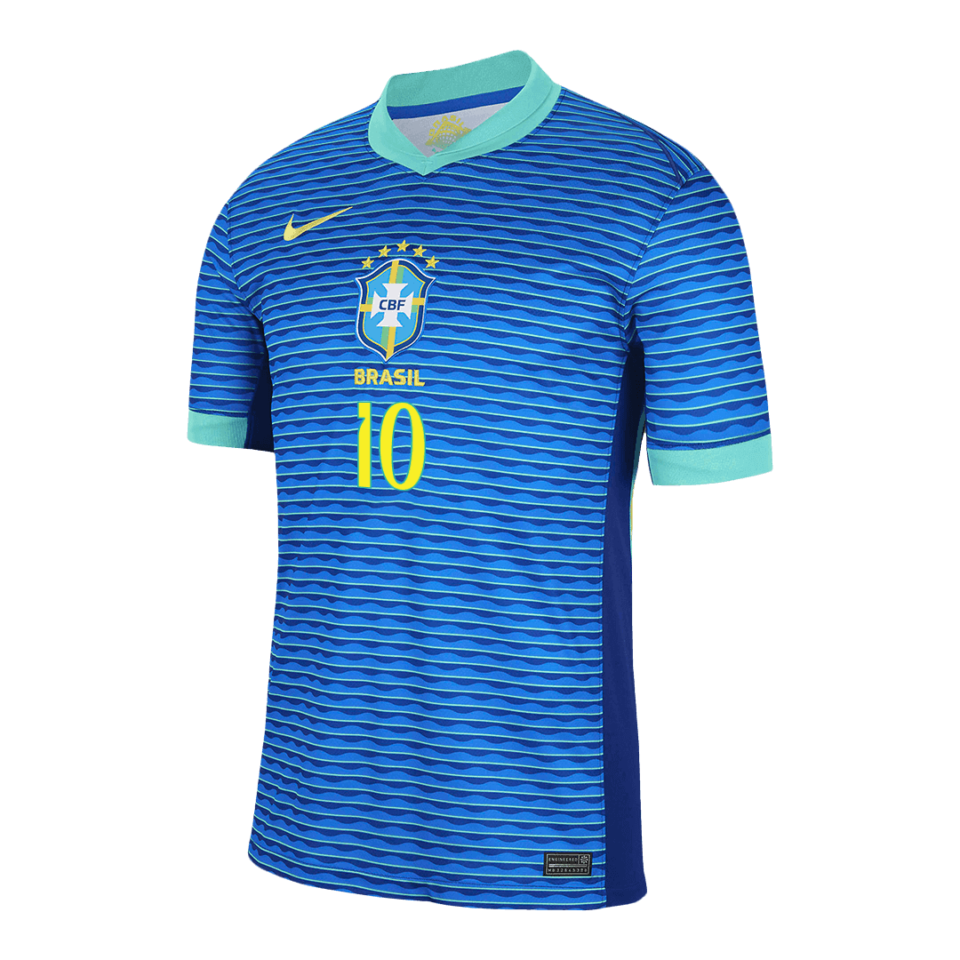 Camiseta de fútbol de visitante personalizada de NEYMAR JR #10 2024