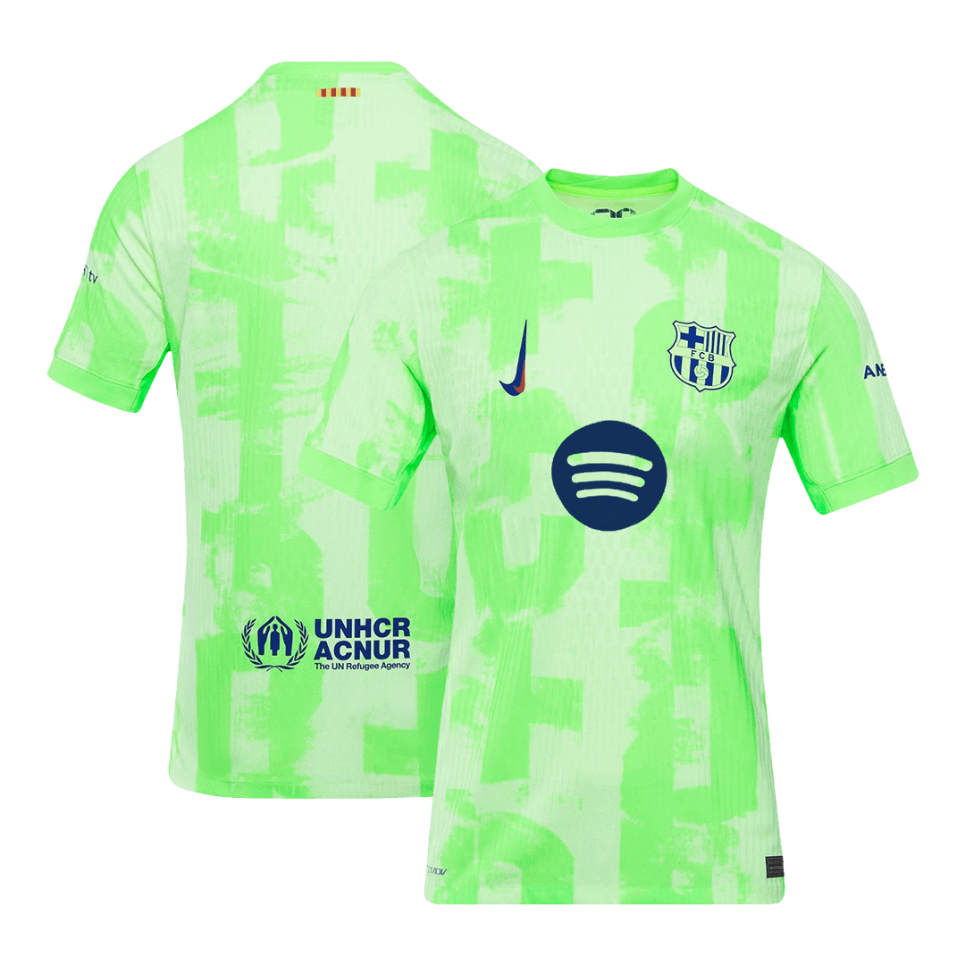 Authentic Barcelona Third Away Soccer Jersey 2024/25 - UCL¡ꡧSpotify Logo Without Text¡ê?