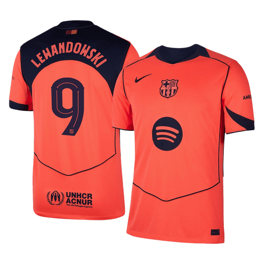 LEWANDOWSKI #9 Barcelona Third Away Soccer Jersey 2025/26 -UCL
