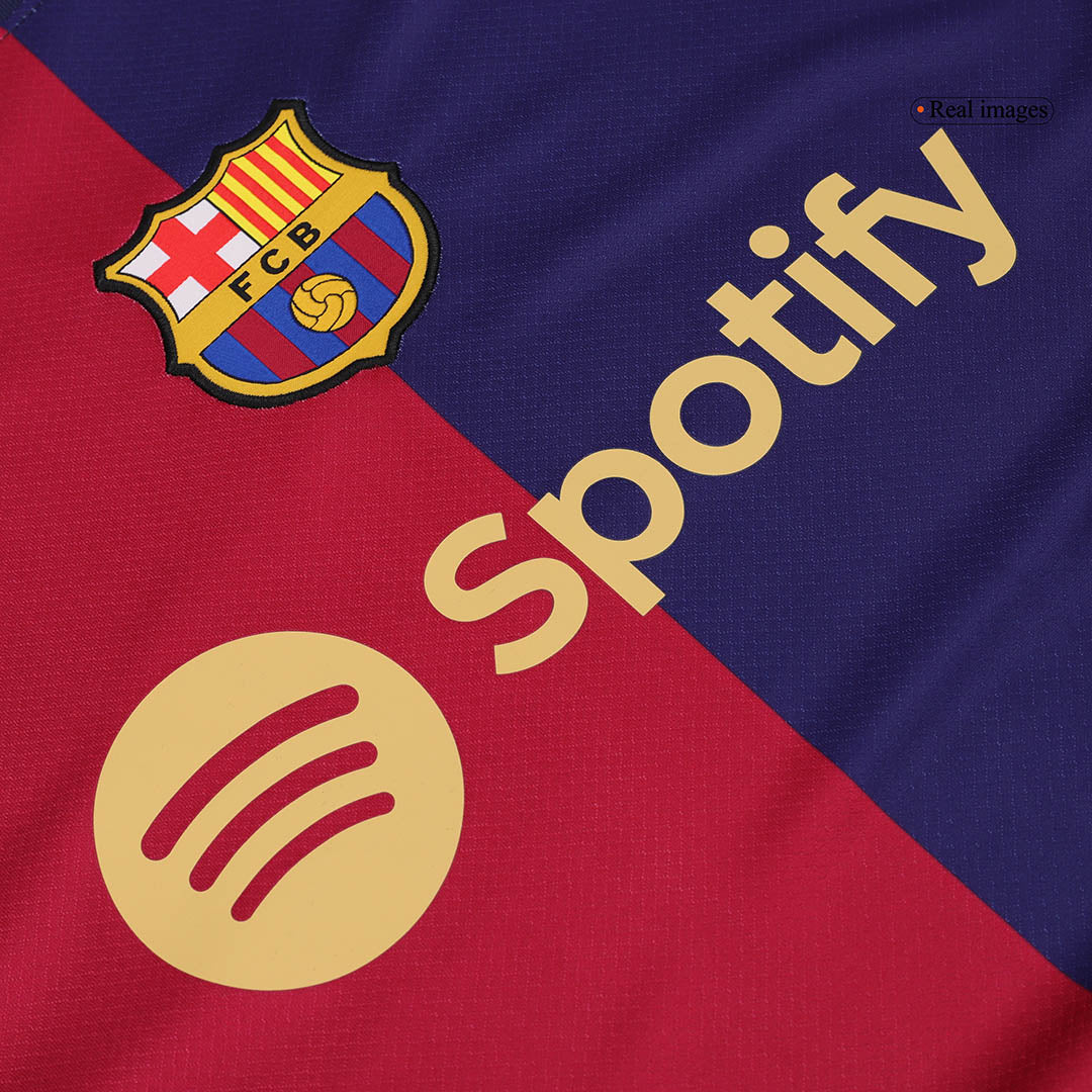 Barcelona Home Soccer Jersey Kit(Jersey+Shorts) 2024/25