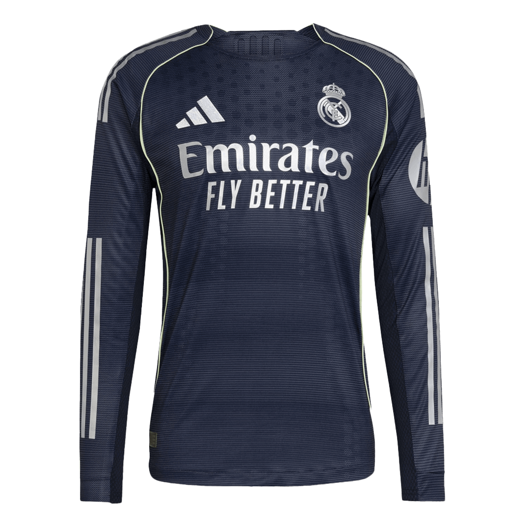 Player Version Real Madrid Away Long Sleeve Soccer Jersey 2025/26
