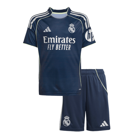 Real Madrid Away Kids Soccer Jerseys Kit 2025/26
