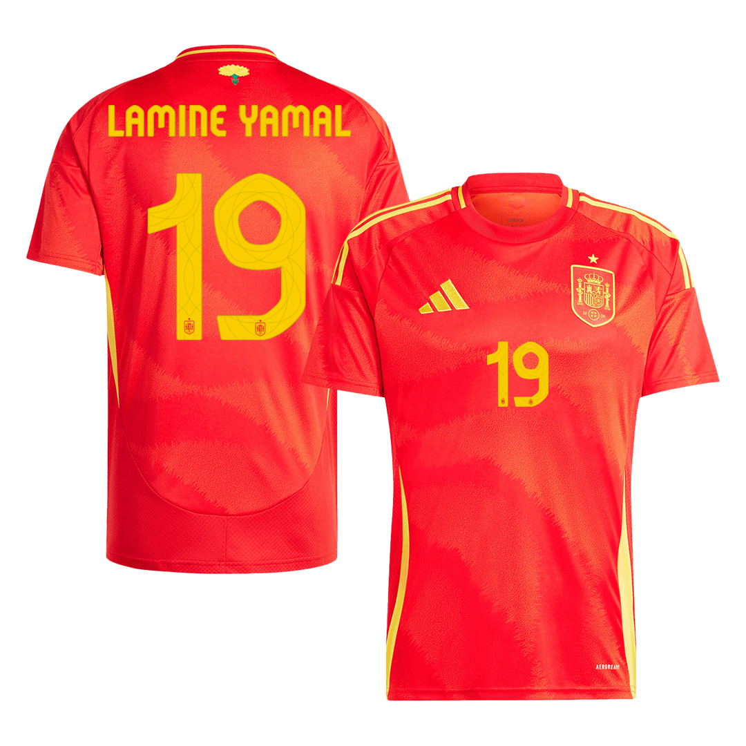 LAMINE YAMAL #19 Spanien Heimtrikot EM 2024