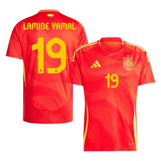 LAMINE YAMAL #19 Spanien Heimtrikot EM 2024