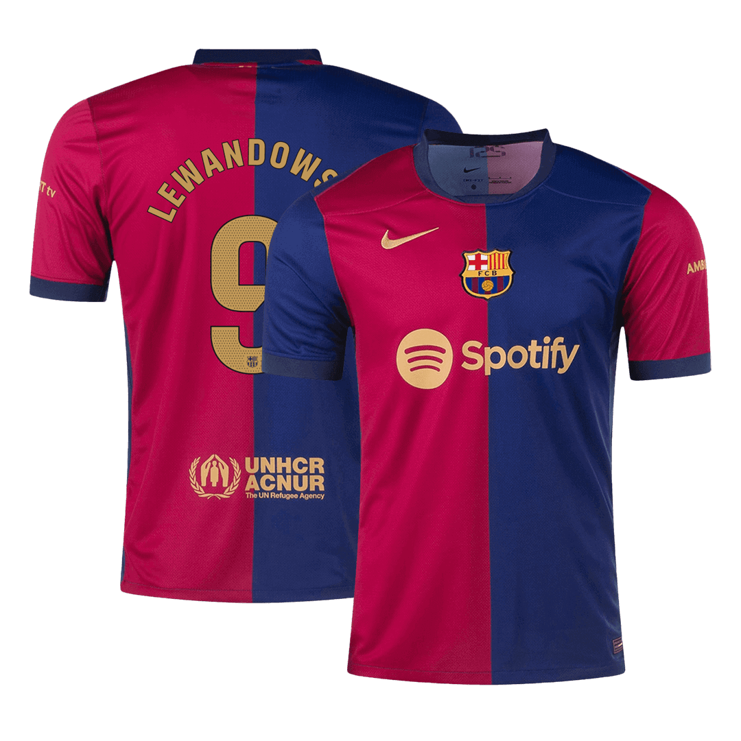 LEWANDOWSKI #9 Barcelona Home soccer jersey 2024/25