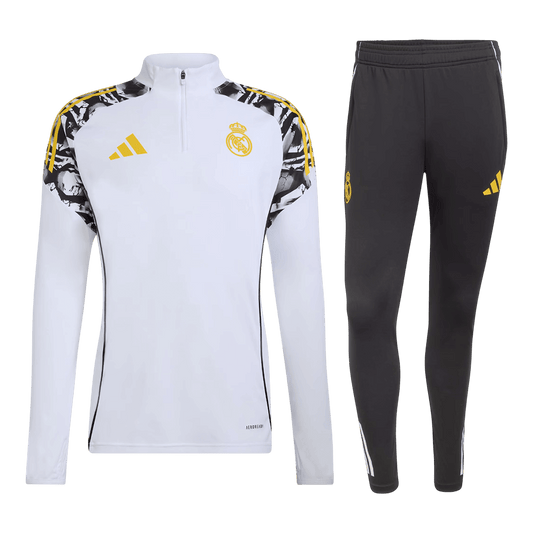 Real Madrid x MARVEL Zipper Sweatshirt Kit(Top+Pants) 25/26 White