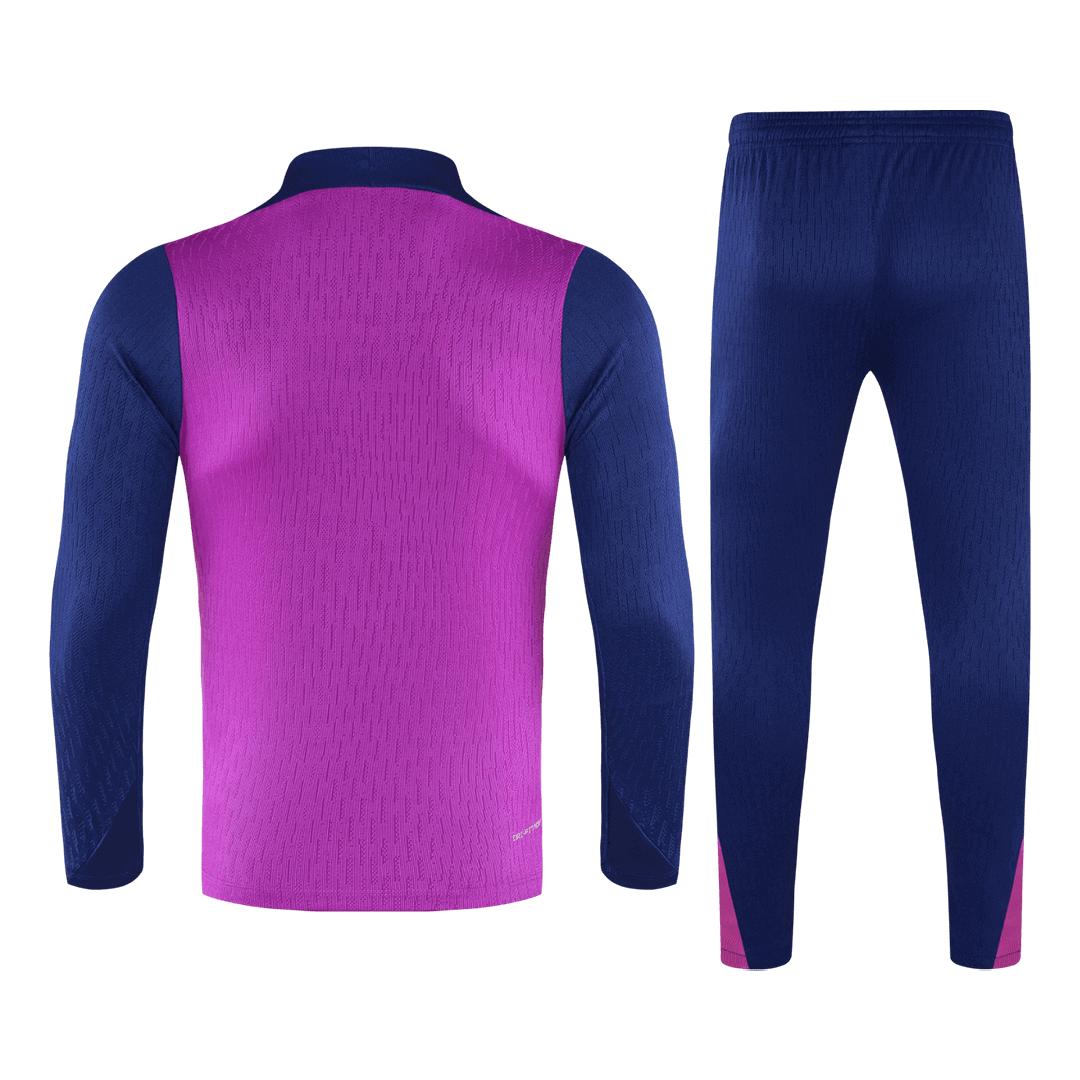 Barcelona 1/4 Zip Tracksuit 2025/26 Kids Purple