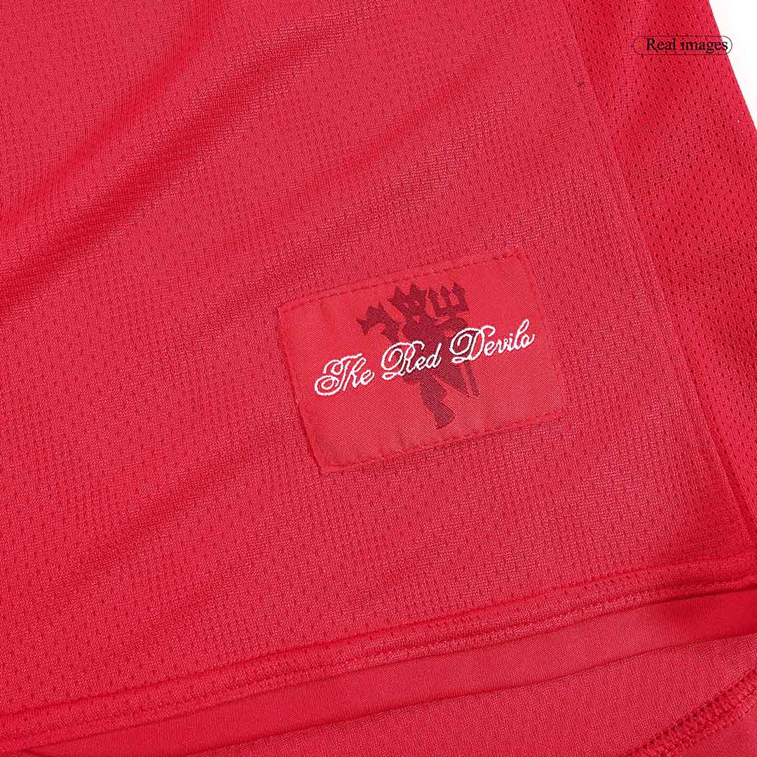 Retro Jersey SCHOLES #18 Manchester United Retro Jersey Home Soccer Shirt 2007/08