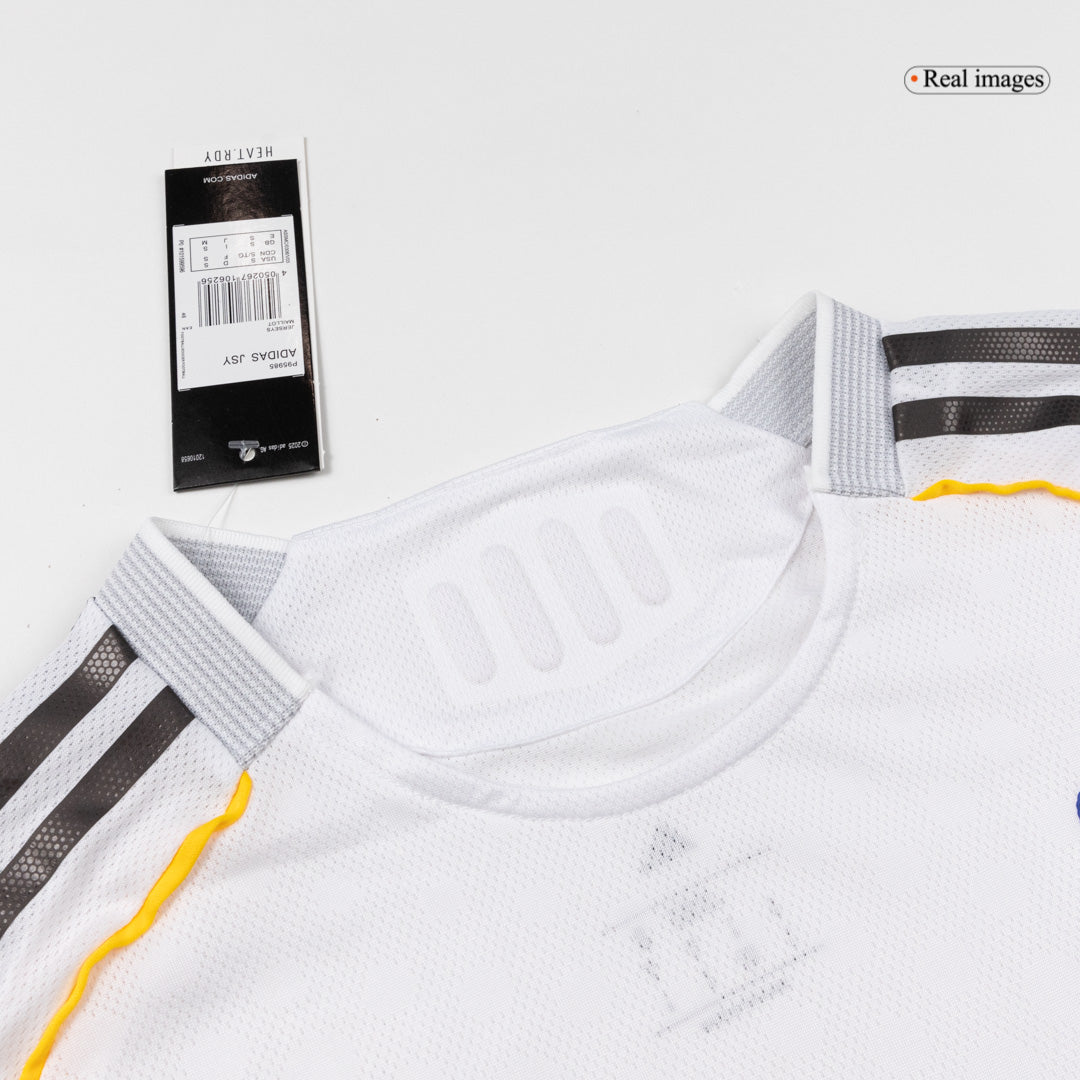 Player Version Real Madrid Home Long Sleeve Soccer Jersey 2025/26