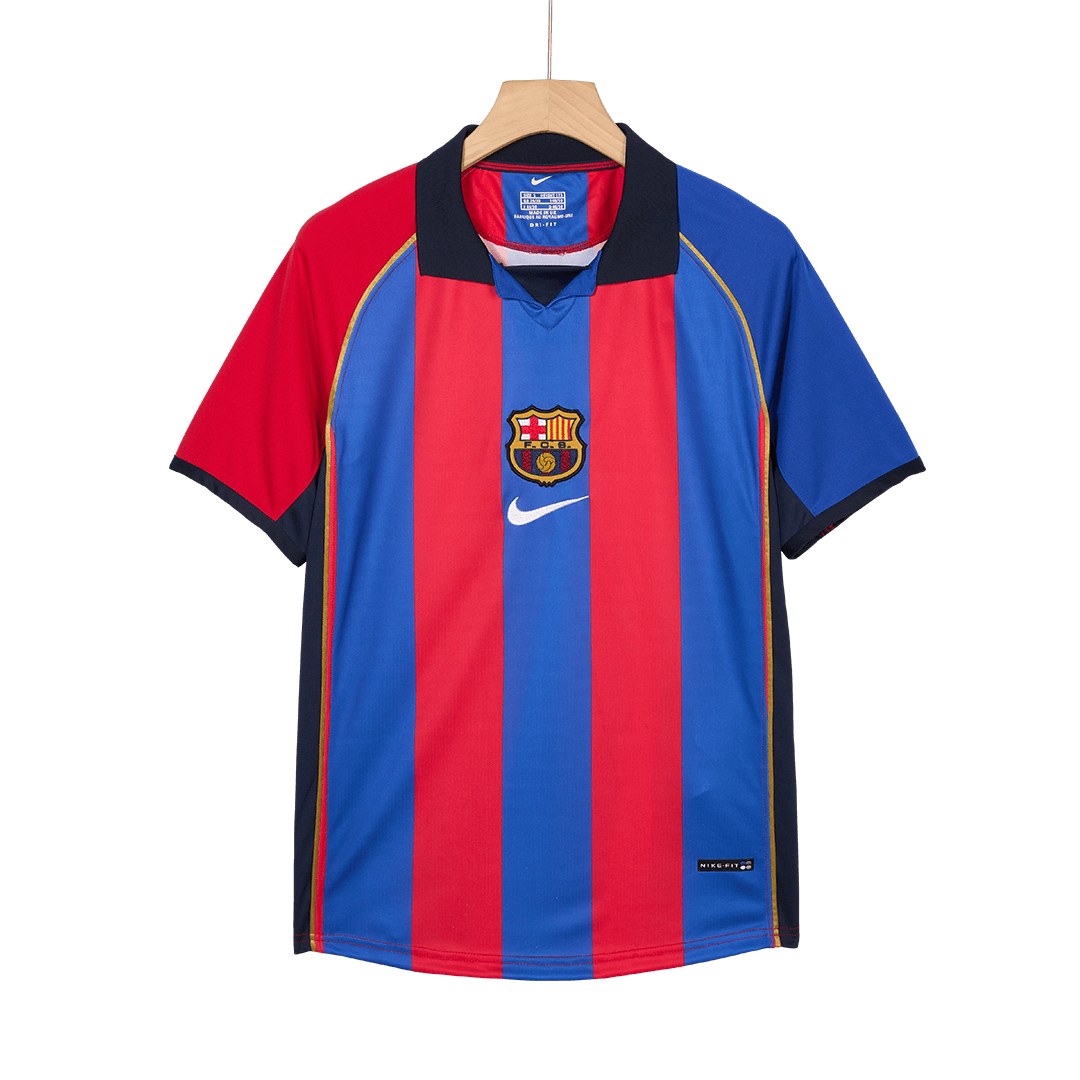 Retro Jersey XAVI #6 Barcelona Retro Jersey Home Soccer Shirt 2001/02