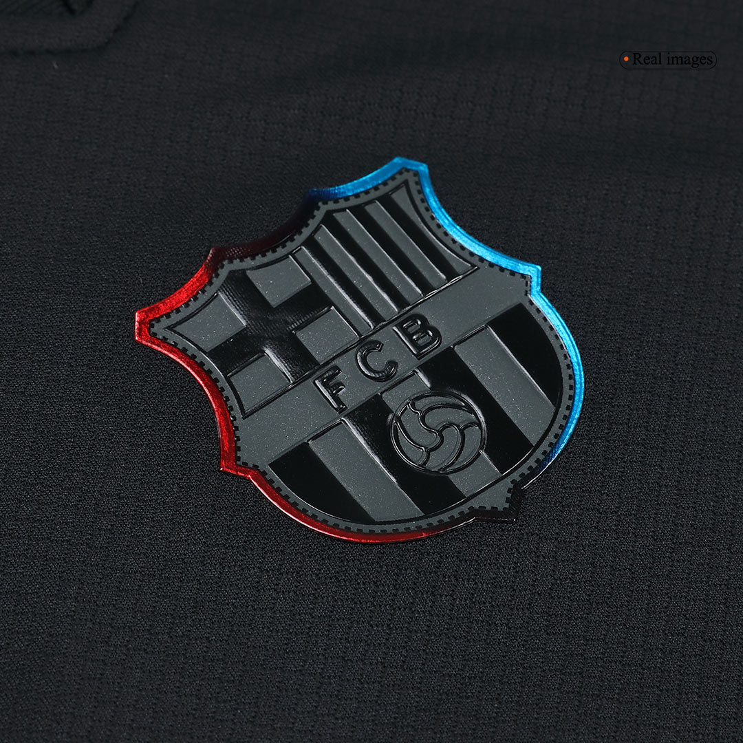 Camiseta de visitante del Barcelona x Travis Scott 2024/25, negra