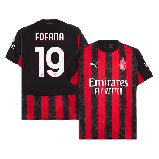 FOFANA #19 AC Milan Home Soccer Jersey 2025/26