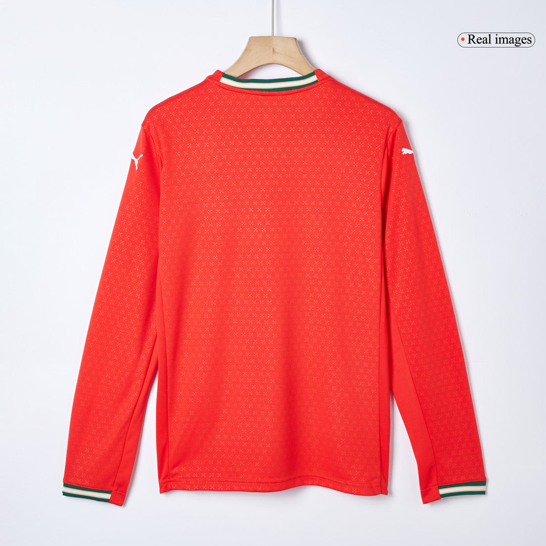 RONALDO #7 Portugal Home Long Sleeve Soccer Jersey 2025